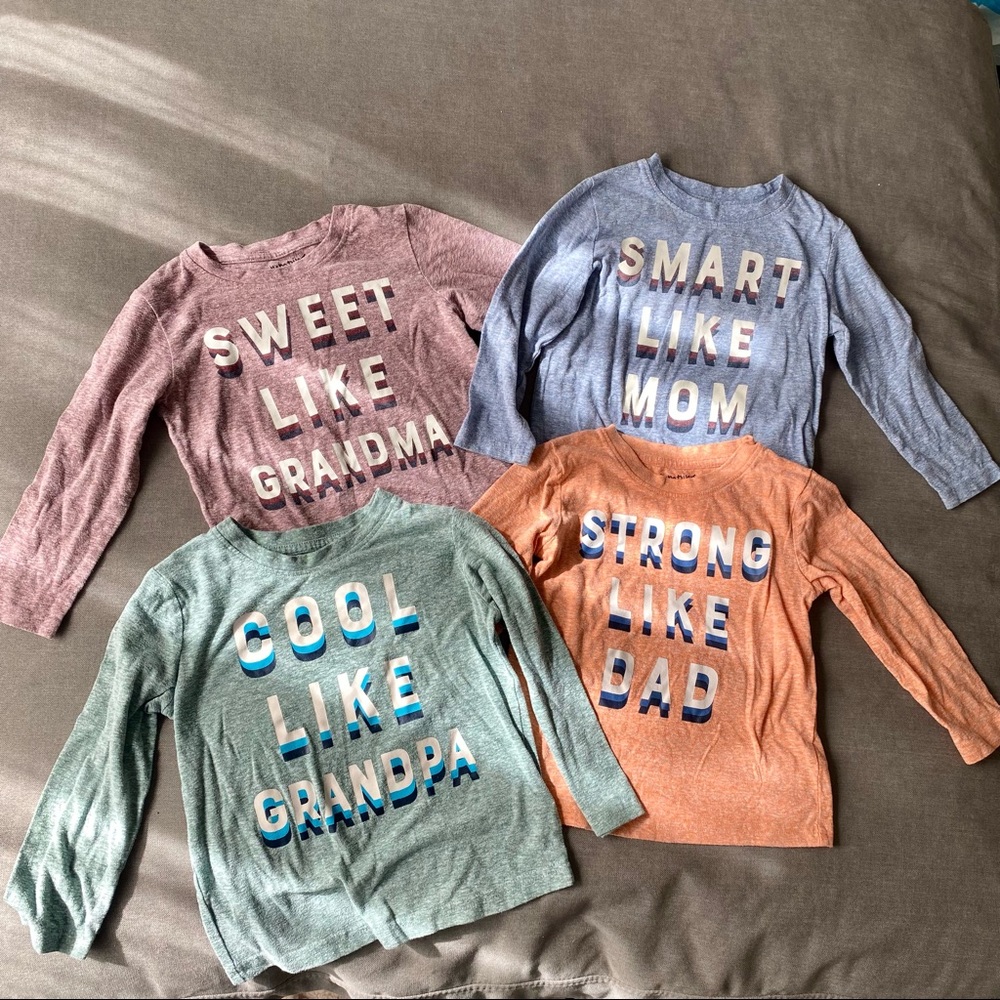 3T toddler long sleeve quote shirts